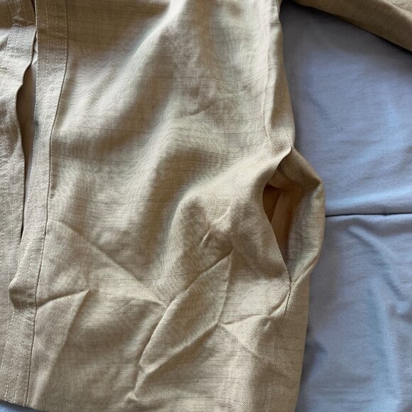 I.Magnin Nipon Coature One Button Blazer Jacket Mandarin Collar Brown Size 12 - Picture 9 of 9